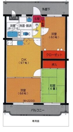 ユーミー平松の物件間取画像